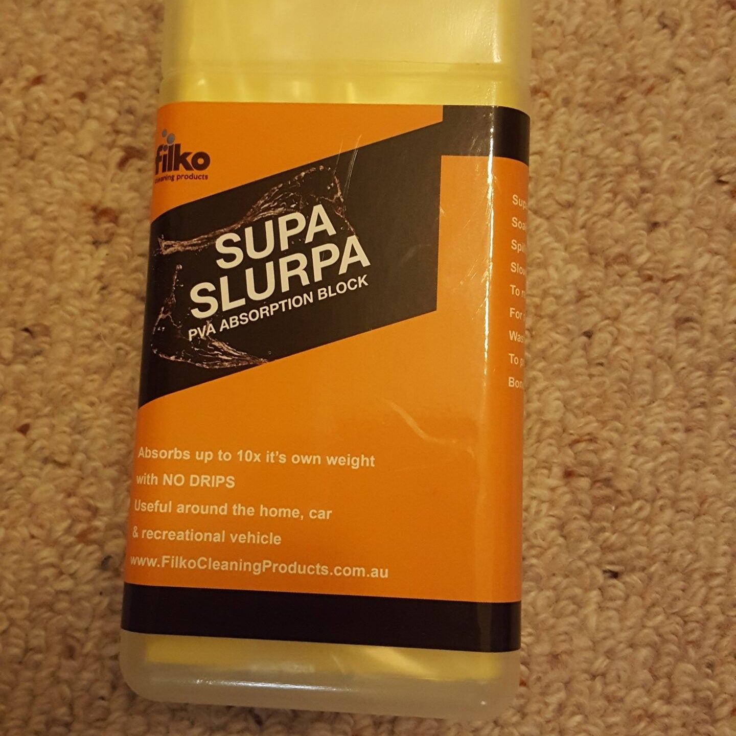Supa Slurpa product on a carpeted floor
